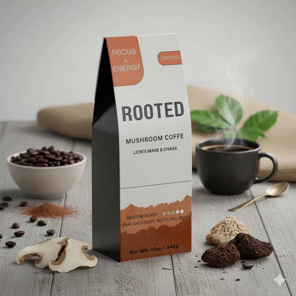 ROOTED MUSHROOM COFFEE
